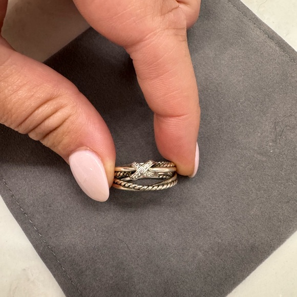 David Yurman X CROSSOVER BAND RING - Picture 3 of 4